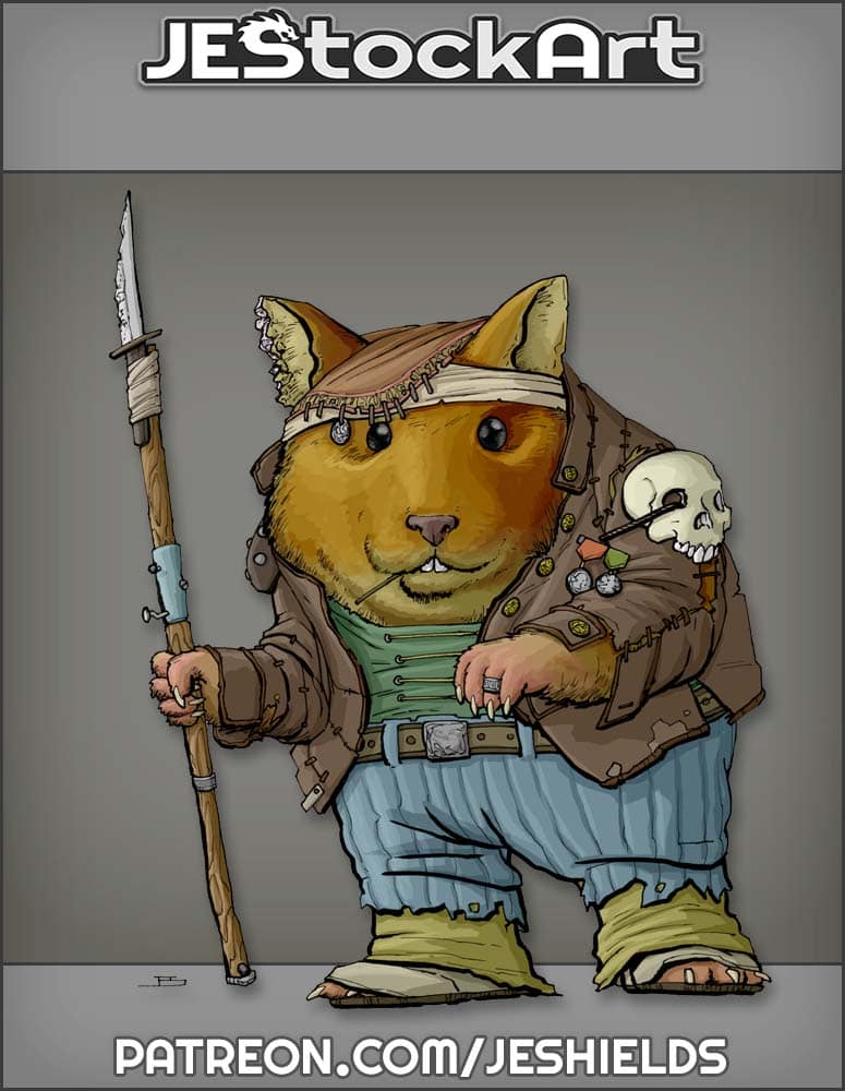Hamster Tribesman with Military Jacket by Jeshields