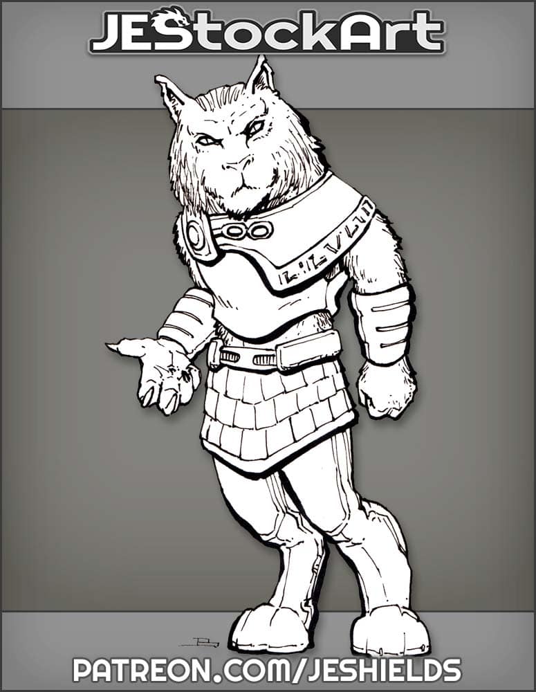 Aslan Feline Humanoid In Kilt by Jeshields