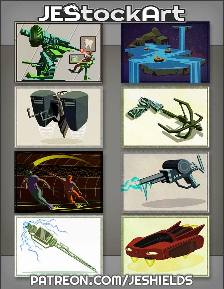 Assorted SciFi Icons Pack 01 by Jeshields