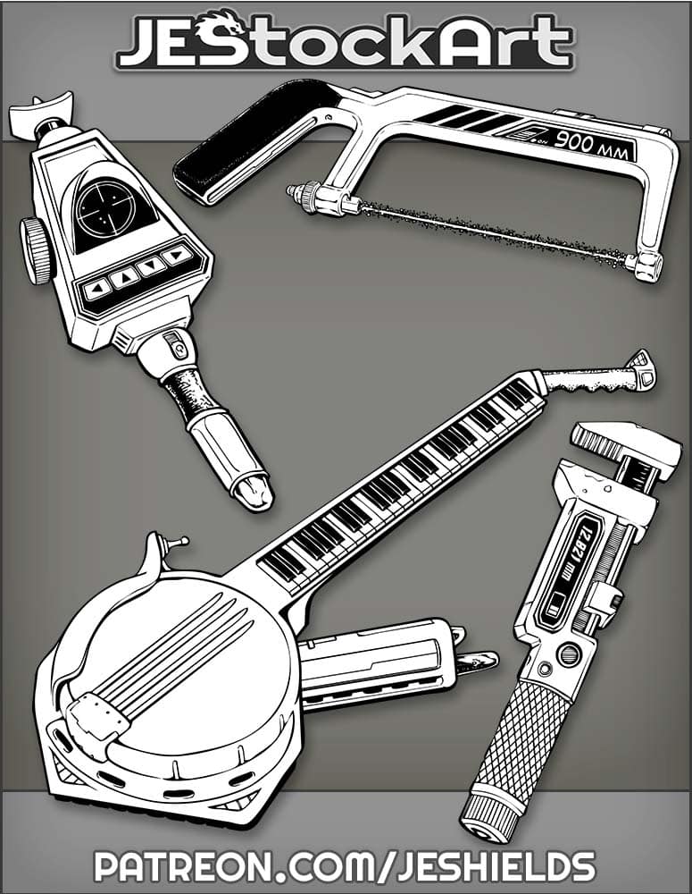 Assorted Tools and Instruments by Jeshields