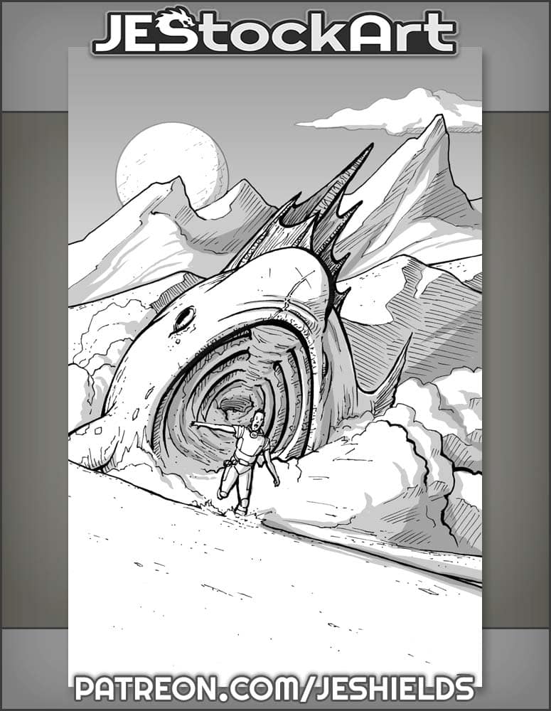 Attack of the Giant Sandfish by Jeshields