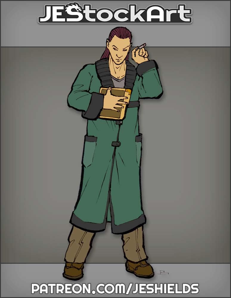 Barek Elven Smoker With Datapad by Jeshields