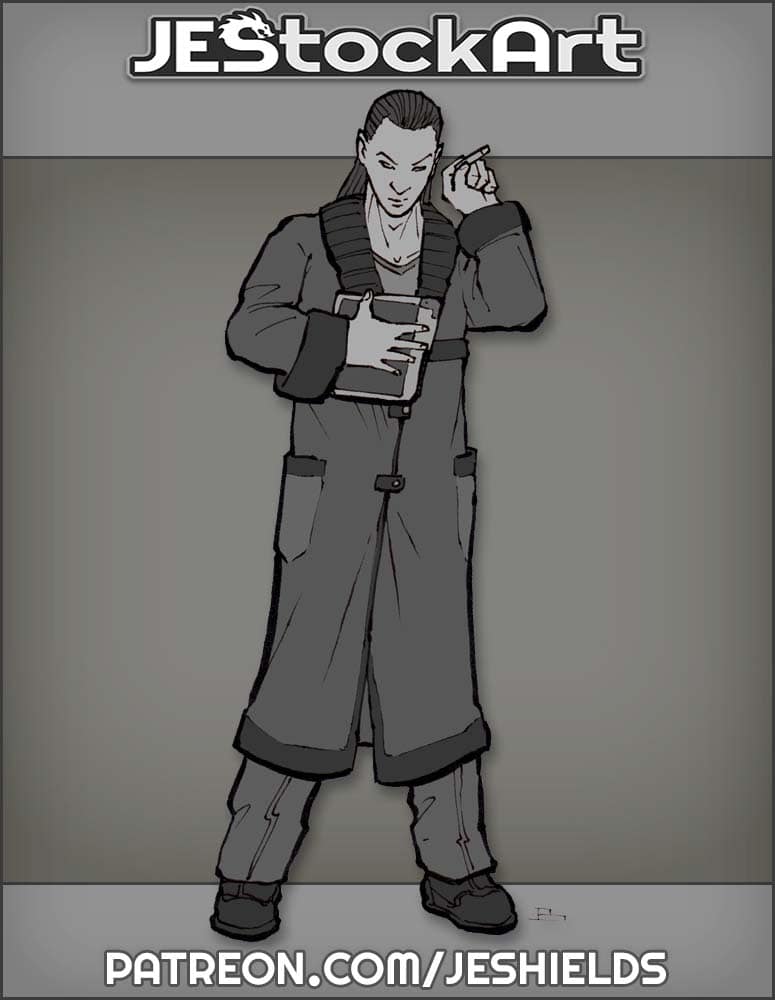 Barek Elven Smoker With Datapad by Jeshields