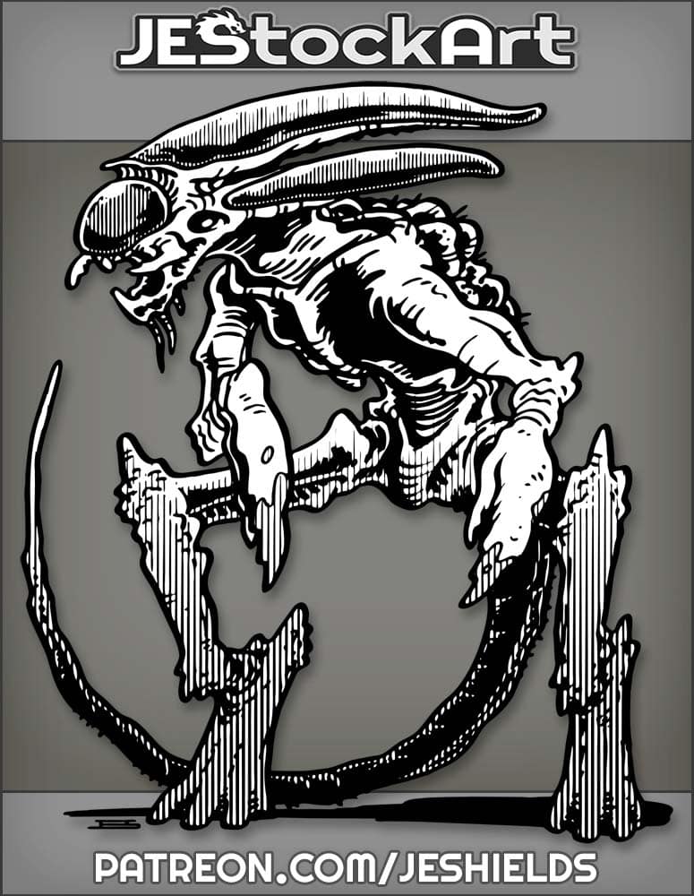 Biped Lobster Alien Morph Without Egg And Young by Jeshields