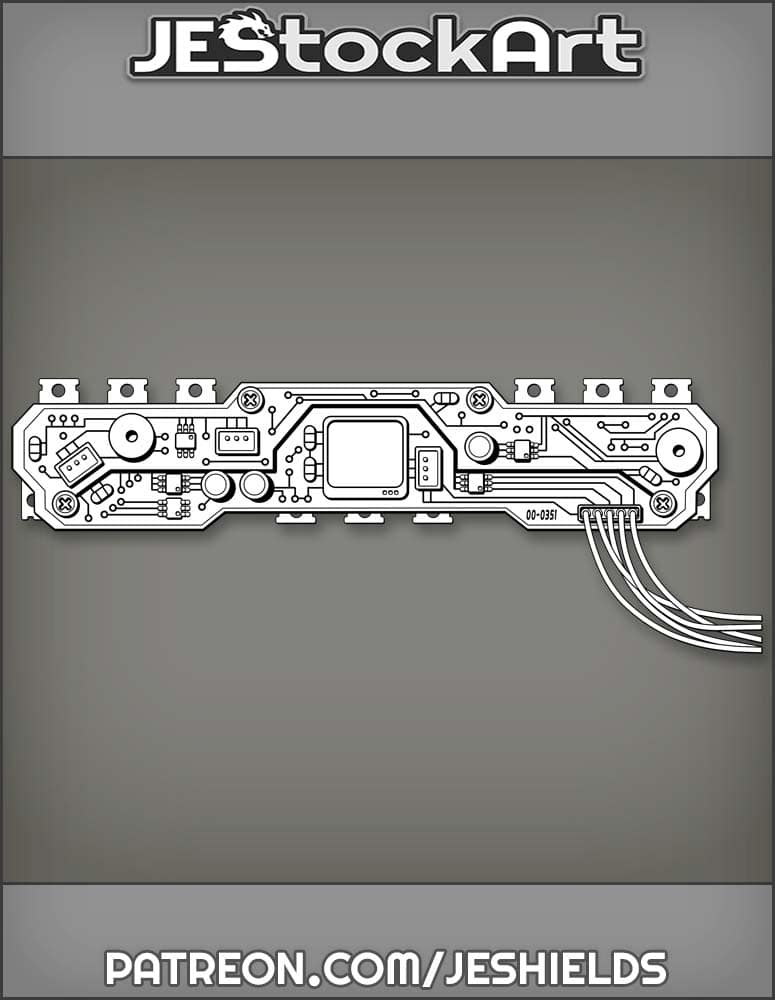 Circuit Board With Display And Wires by Jeshields