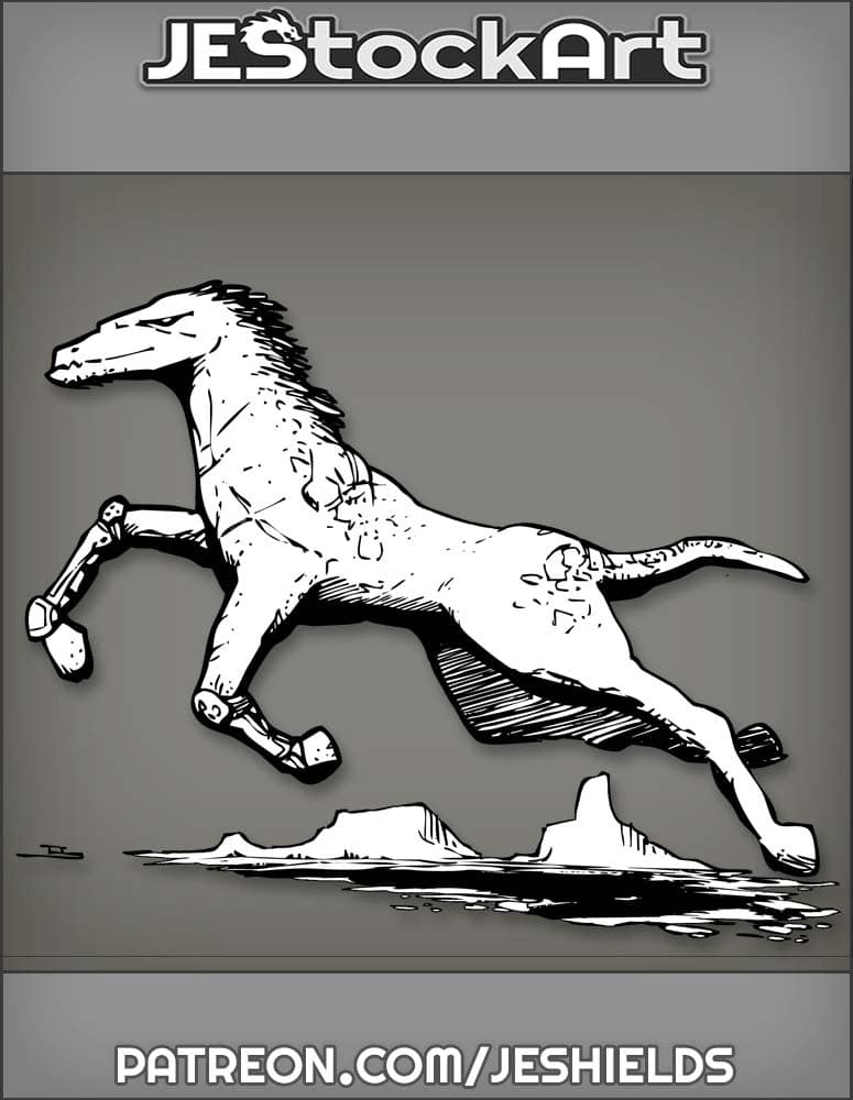 Cowboy Bandit Missing From Cyber Alien Horse by Jeshields