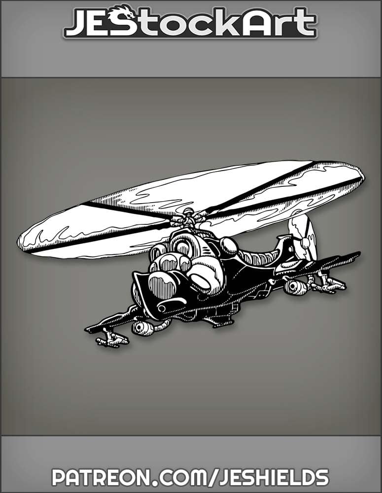 Dark Future Helicopter with Hind Design by Jeshields