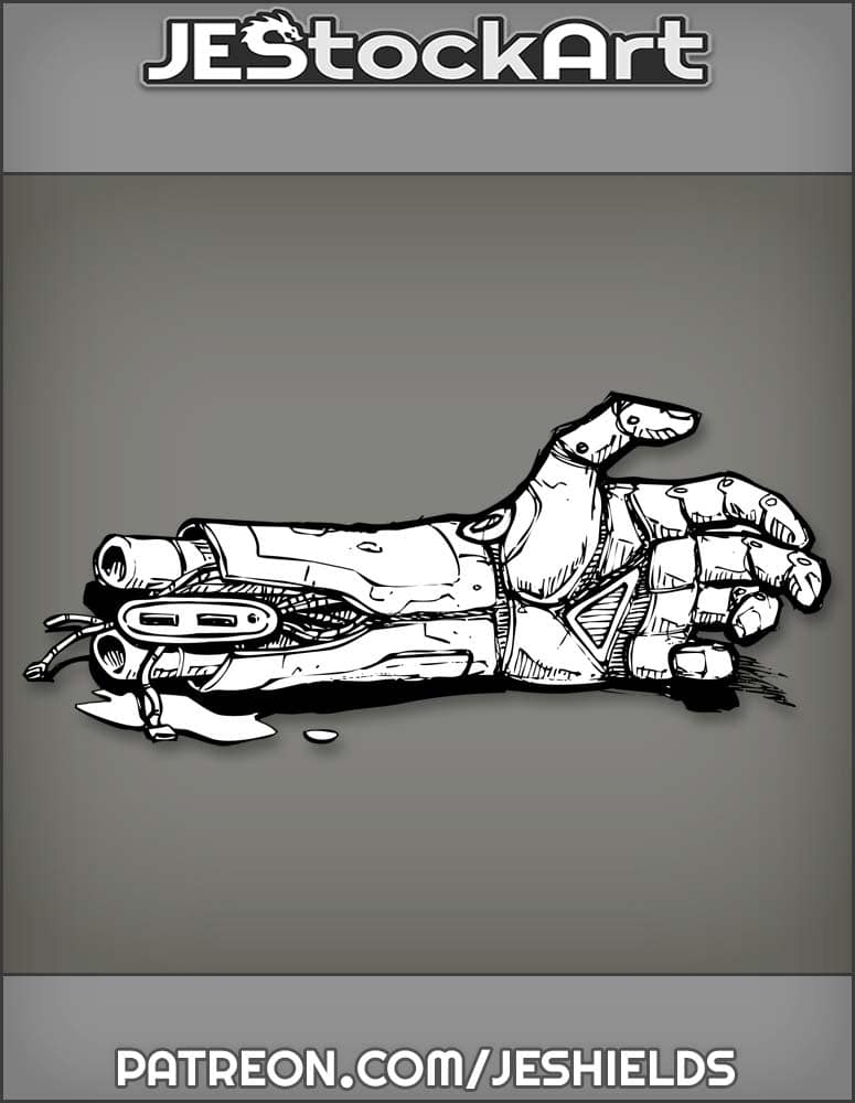 Dismembered Leaky Cybernetic Fore Arm by Jeshields