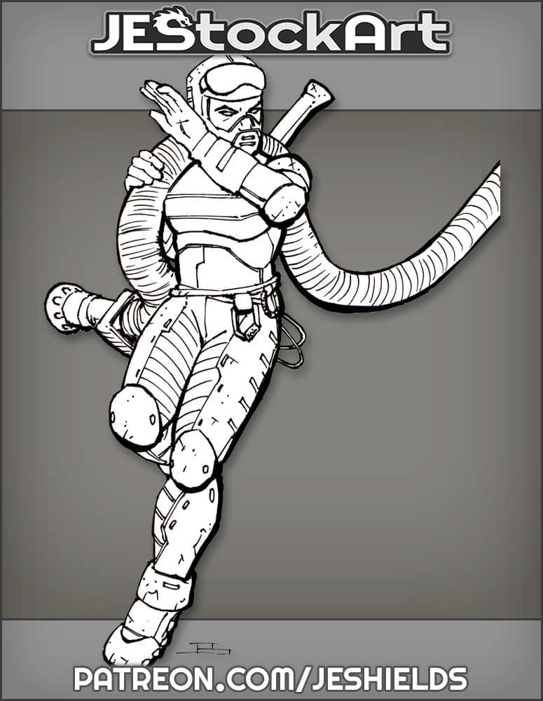 Future Firefighter with Hose by Jeshields