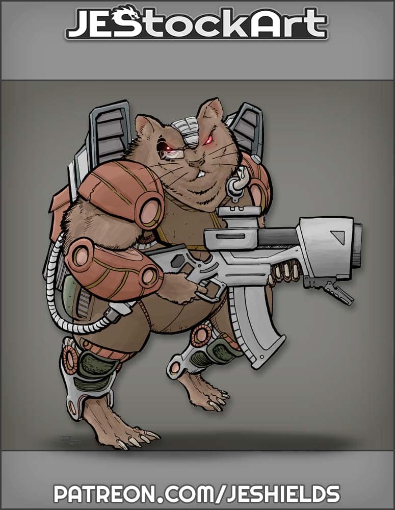 Mercenary Space Hamster by Jeshields