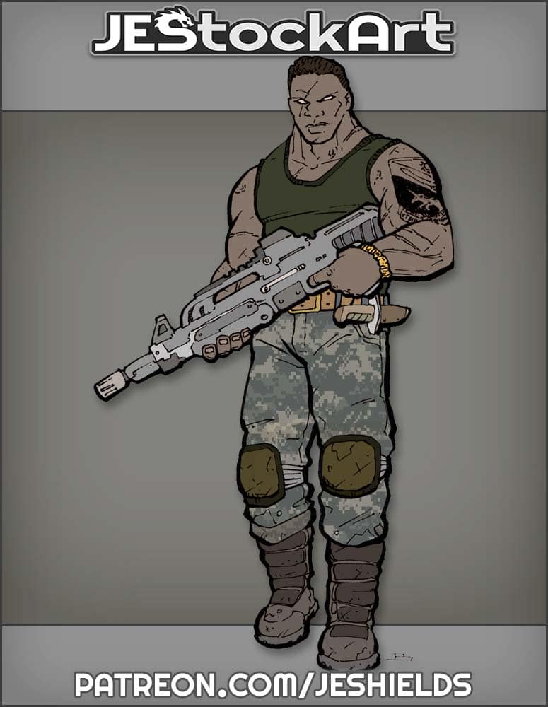 Nirka Militant With Rifle by Jeshields