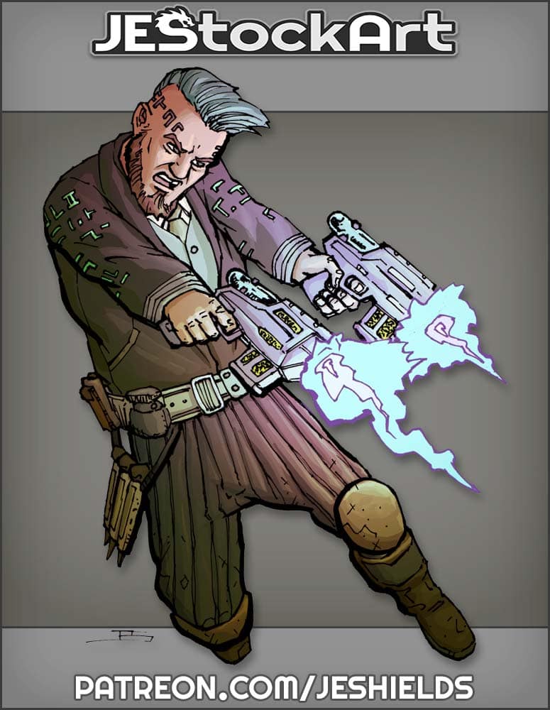 Monster Fighter with Mystic Guns by Jeshields