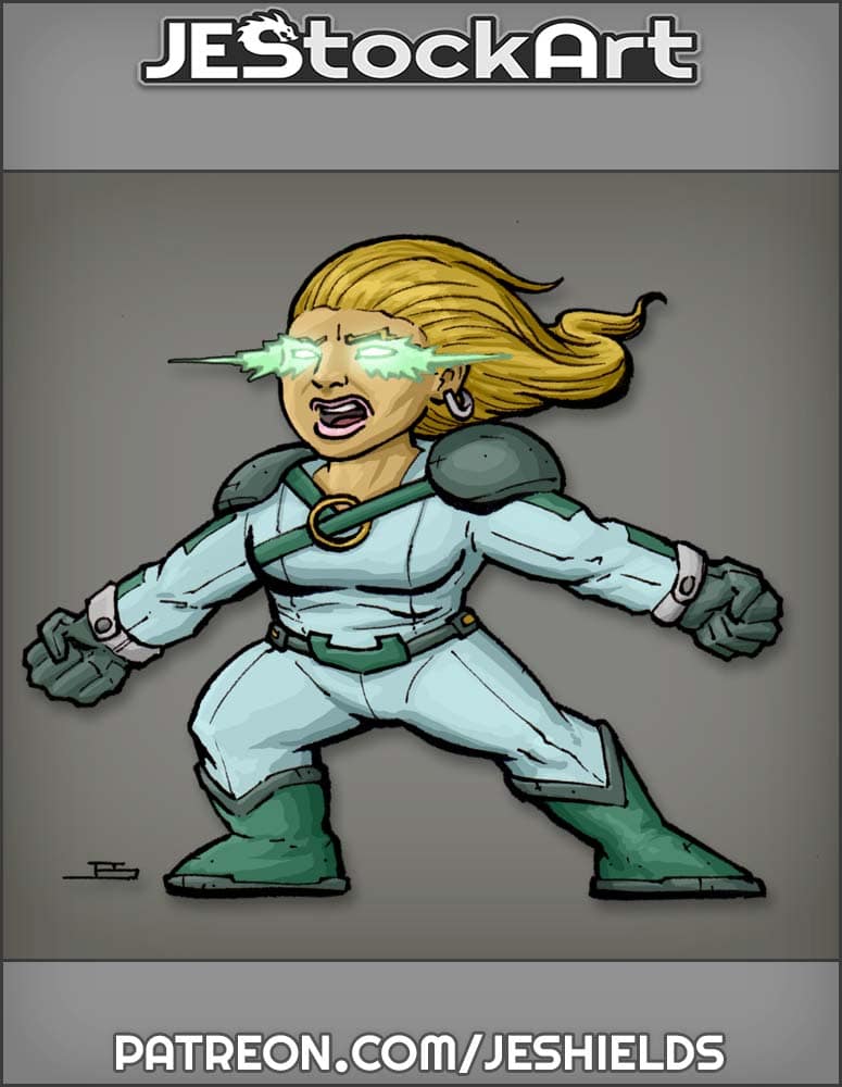 Short Female with Glowing Eyes by Jeshields
