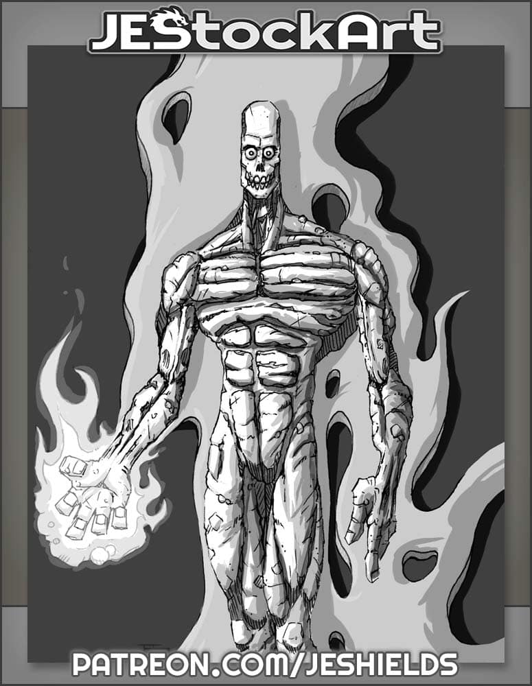 Walking Corpse with Fire Powers by Jeshields