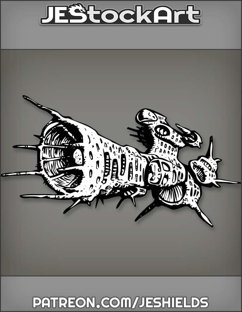 Alien Bio Craft Destroyer by Jeshields