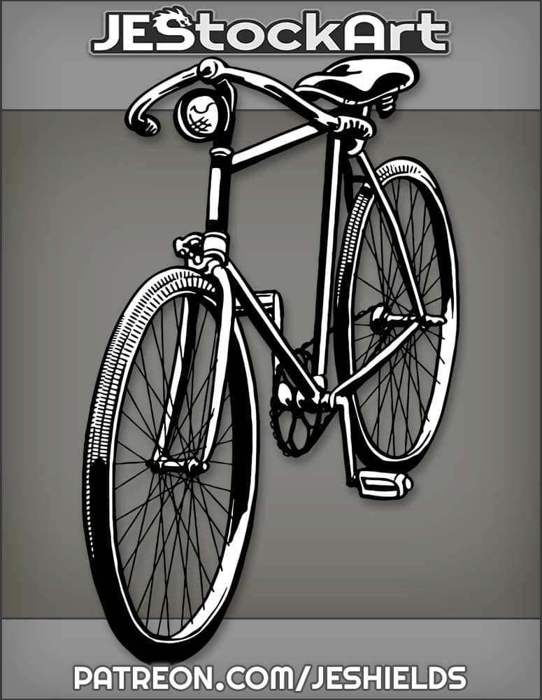 OldStyleBicycleWithFrontLight by Jeshields