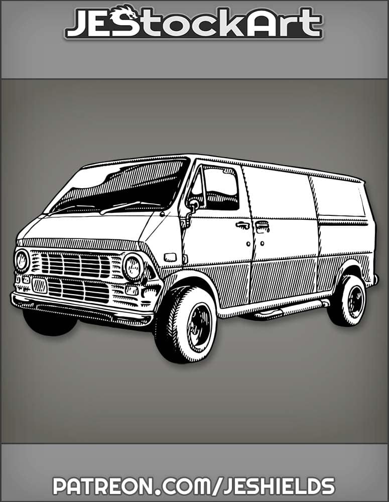 UnmarkedCargoVanWithSlidingSideDoor by Jeshields