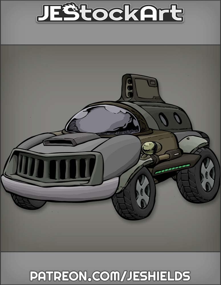Futuristic Vehicle with Advanced Tech 014 by Jeshields