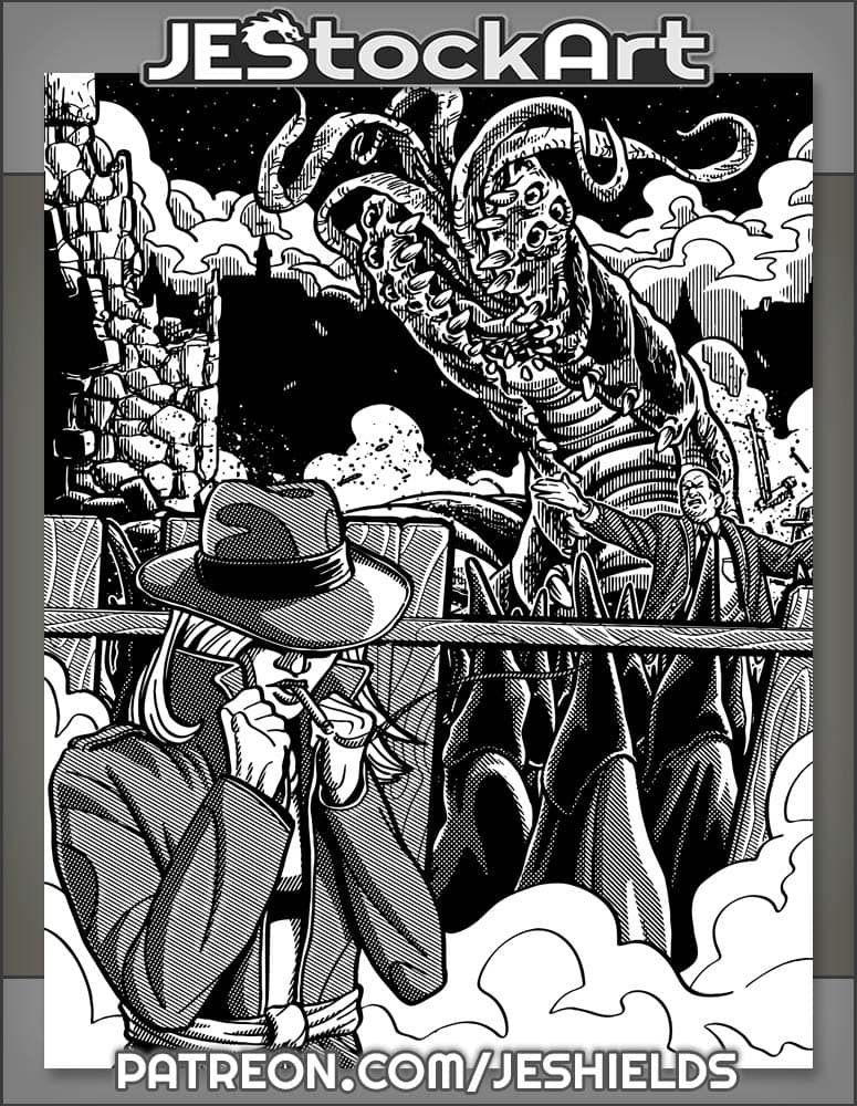 Detective Investigates Cult Raising Worm Deity by Jeshields