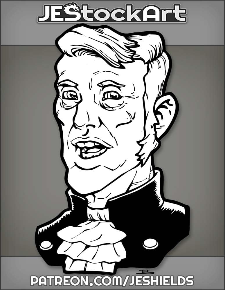 Silver Hair Preacher with Curly Collar by Jeshields