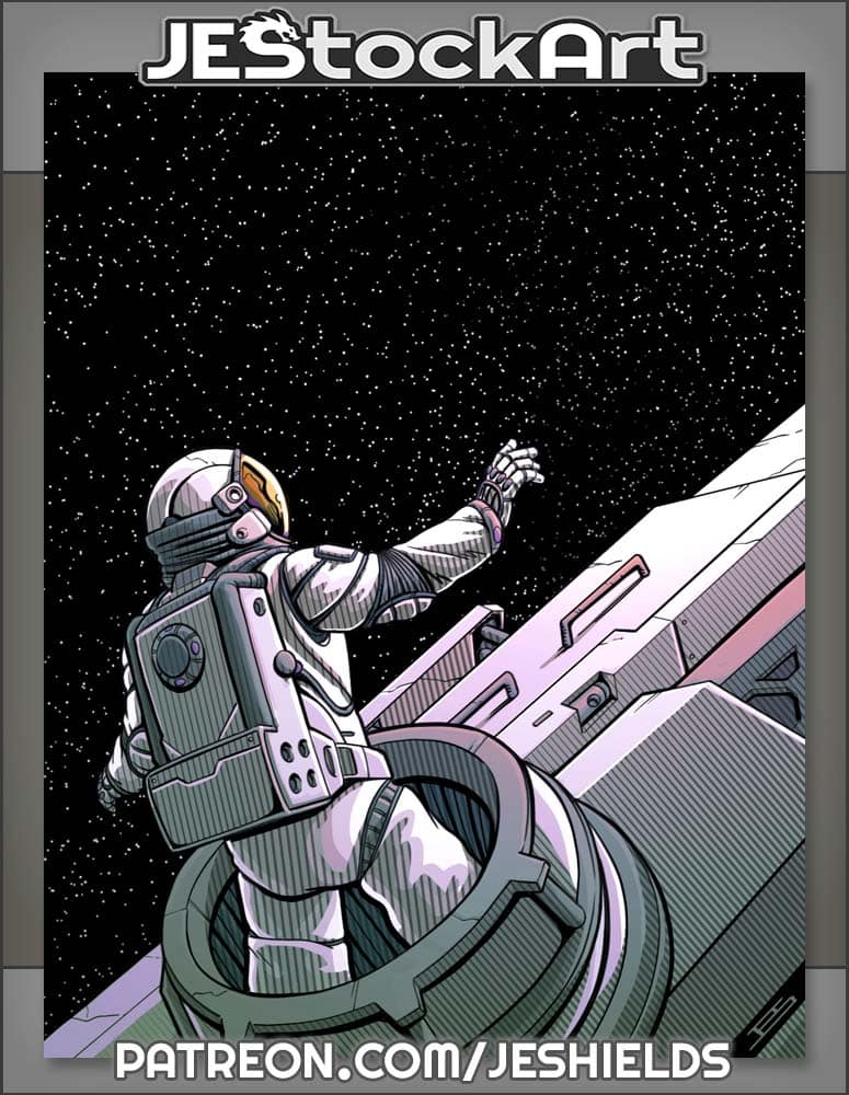 Astronaut Leaves Port To See Empty Space by Jeshields