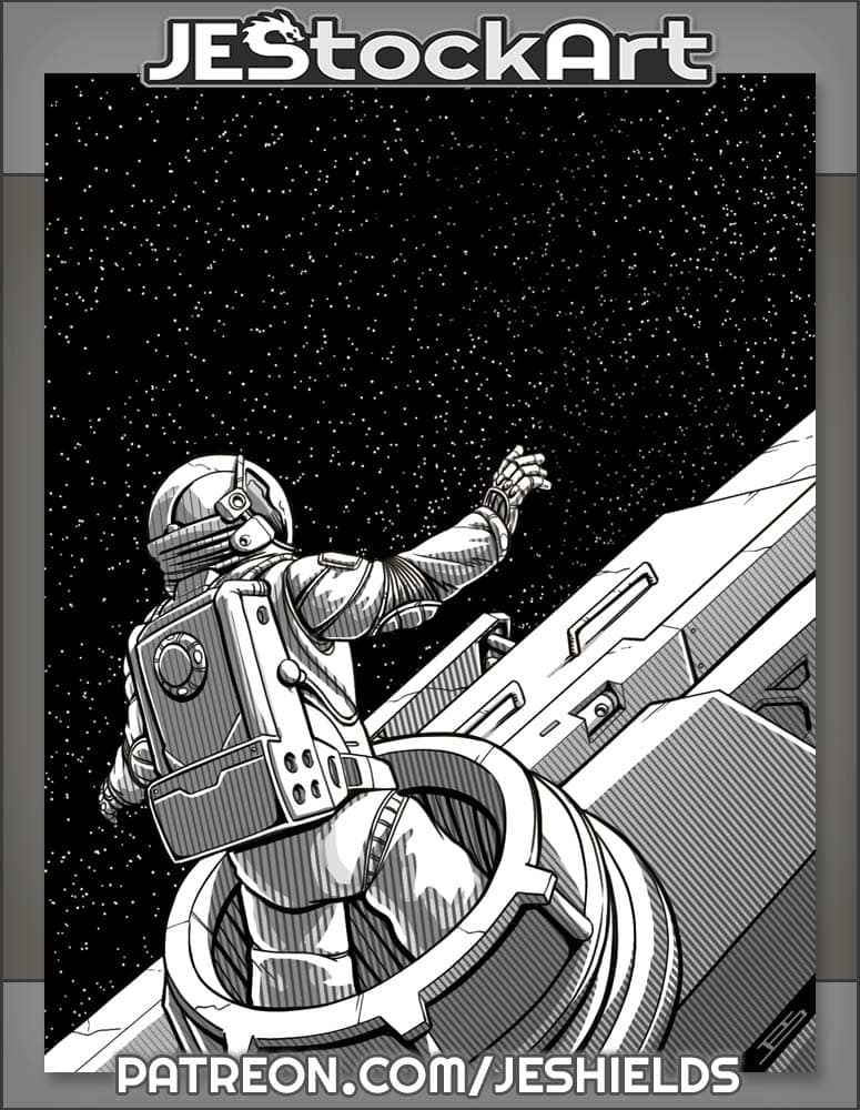 Astronaut Leaves Port To See Empty Space by Jeshields