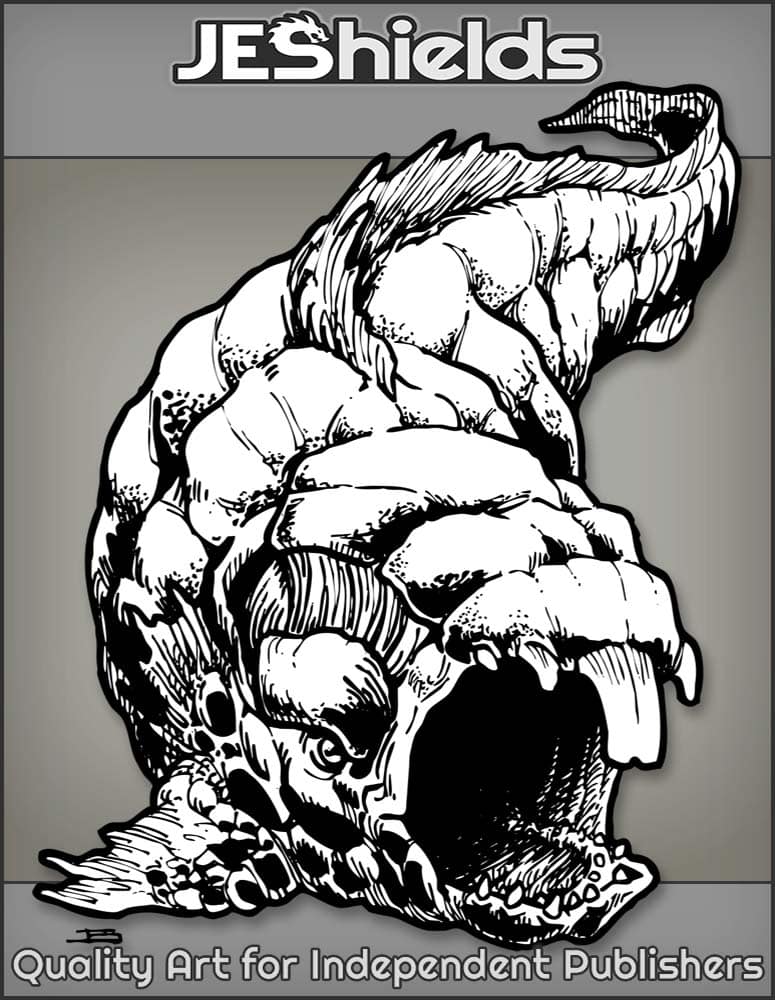 Bony Fish with Open Beaver Toothed Mouth by Jeshields