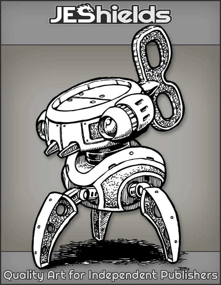 Small Clockwork Automaton with Filigree by Jeshields