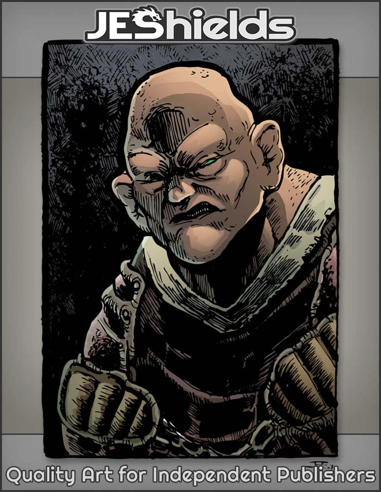 Brute with Cauliflower Ears in Leather Armor by Jeshields and Ben Soto