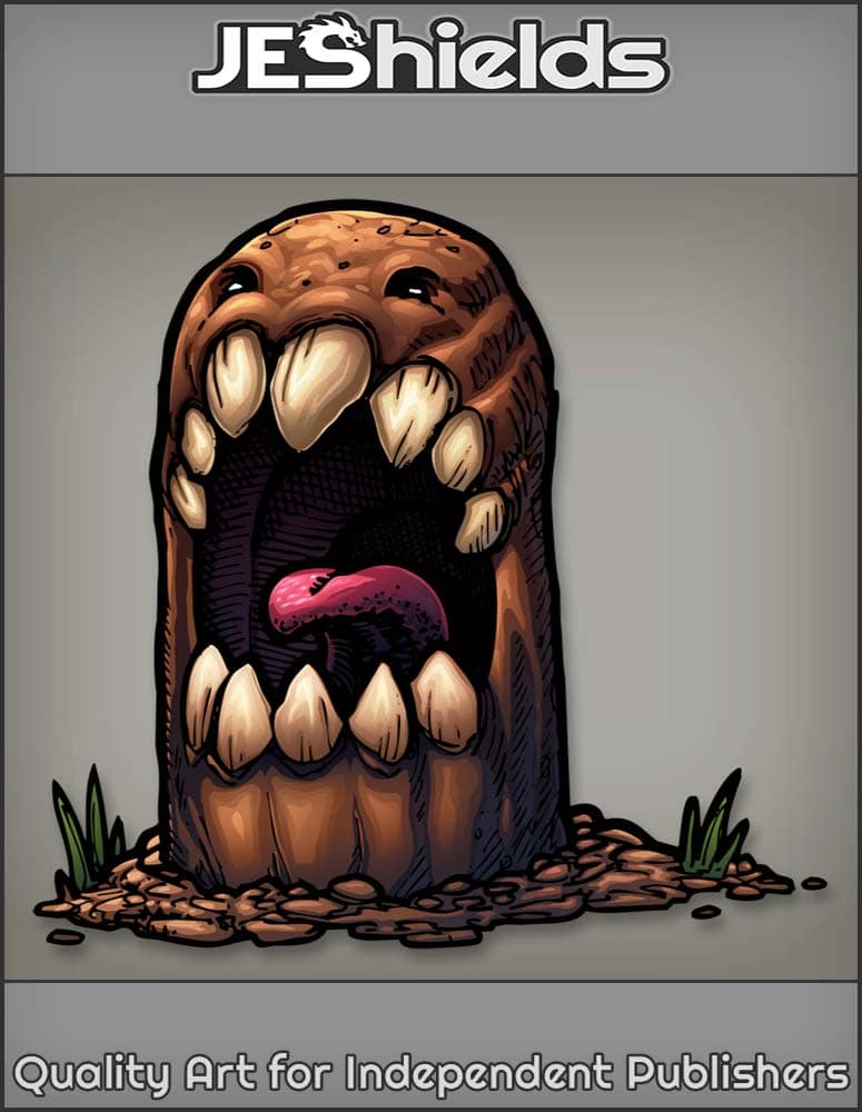 Fantasy - Digging Monster with Large Mouth in Dirt - CNB | Jeshields.com