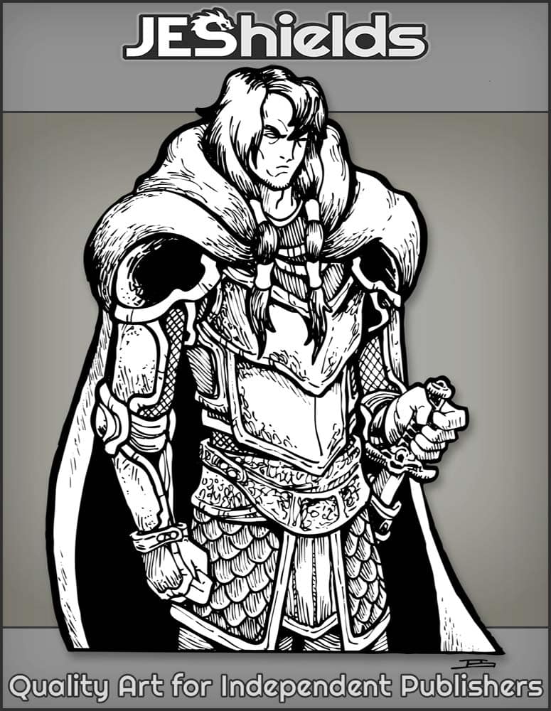 Prince Warrior in Furs and Armor by Jeshields