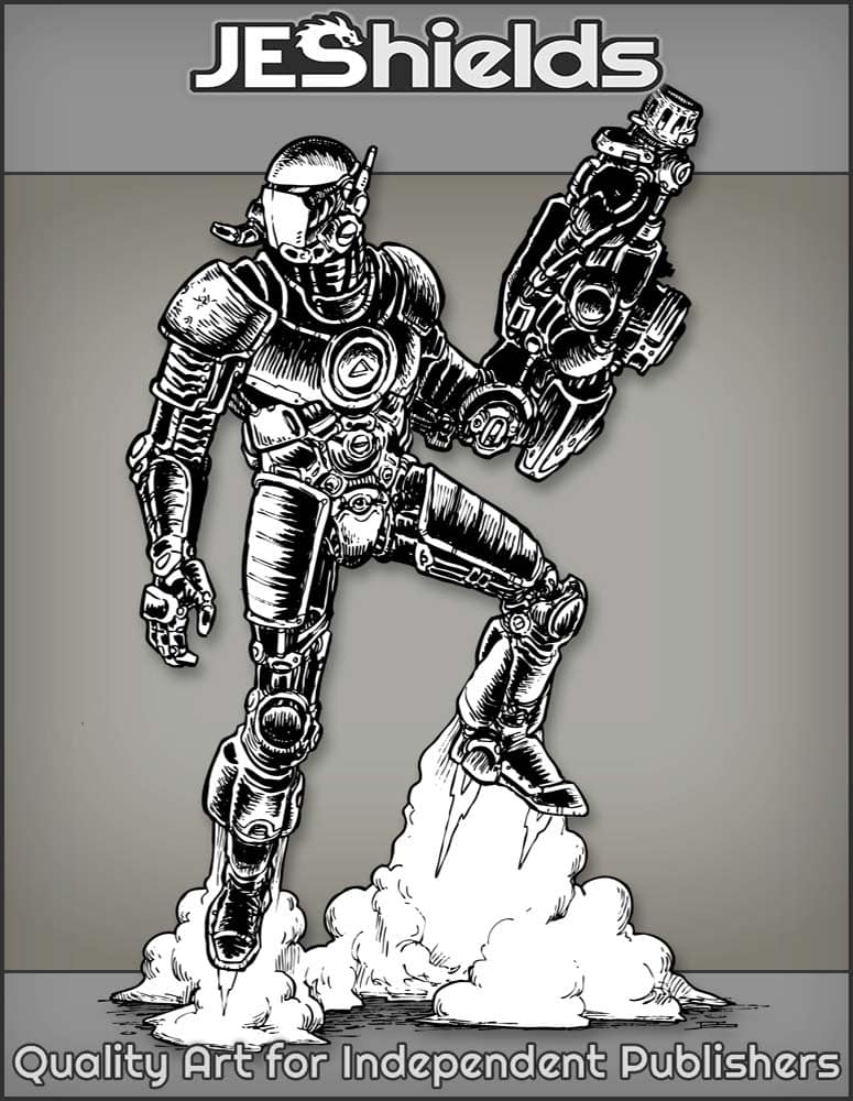 Dark Armor Rocket Suit with BFG by Jeshields