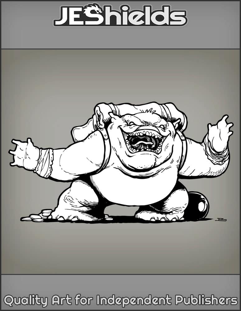 Fat Toad Goblin with Backpack by Jeshields