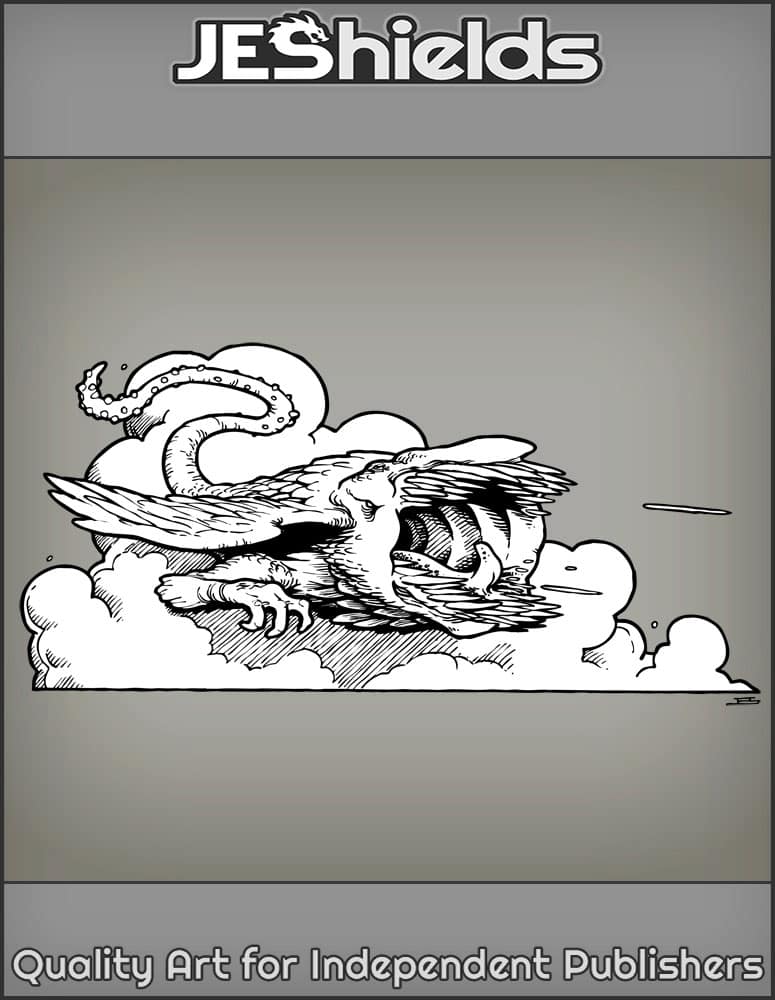 Flying Beast with Quills for Teeth by Jeshields