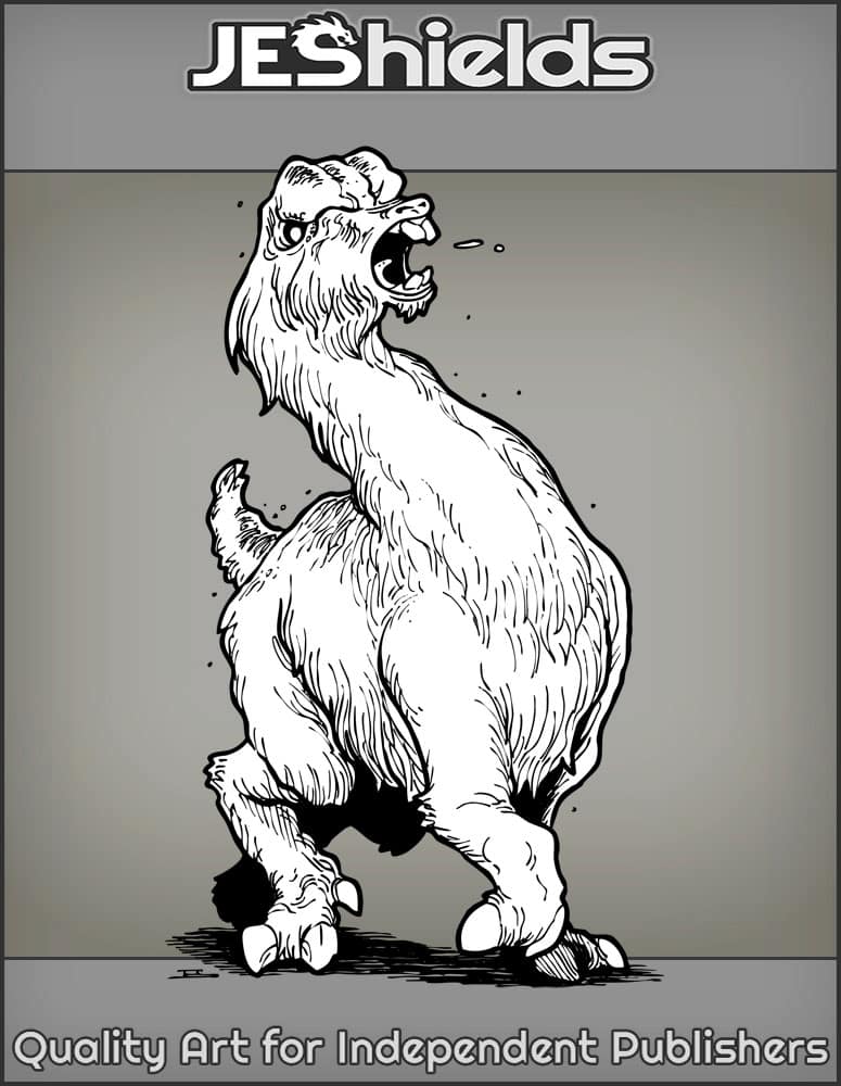 Furry and Vicious Llama Spitting by Jeshields