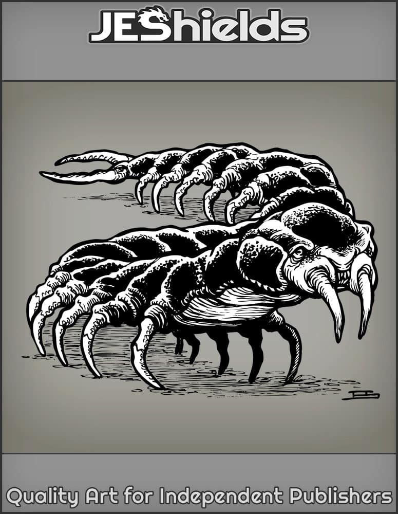 Giant Centipede with Large Piners by Jeshields