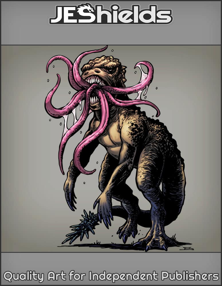 Dinosaur with Multiple Tongues by Jeshields and Juan Gutierrez