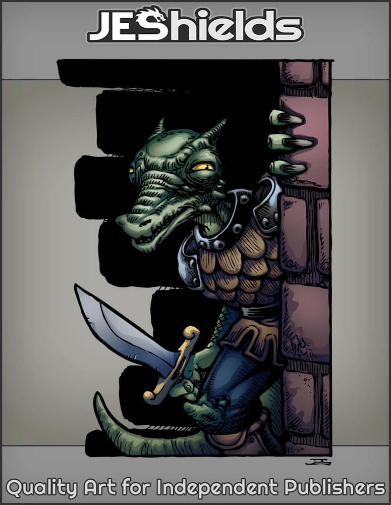 Hidden Kobold Fighter Clad in Armor by Jeshields and Juan Gutierrez