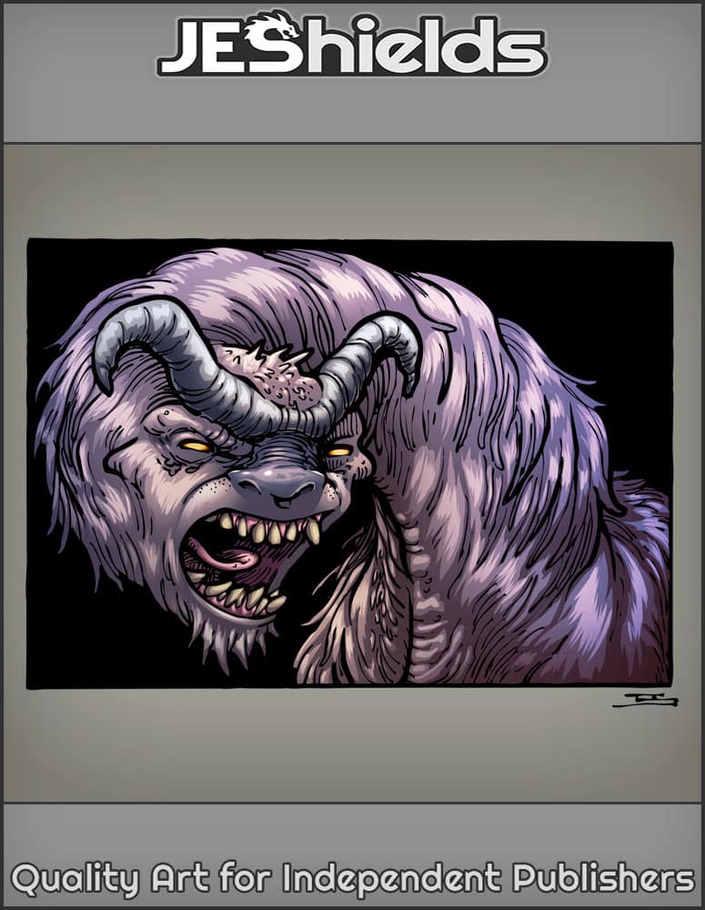 Shaggy Llama with Horned Brows by Jeshields and Juan Manuel