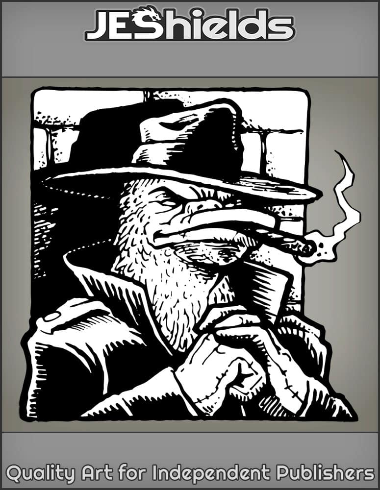 Duck Detective Vigilante with Cigar by Jeshields