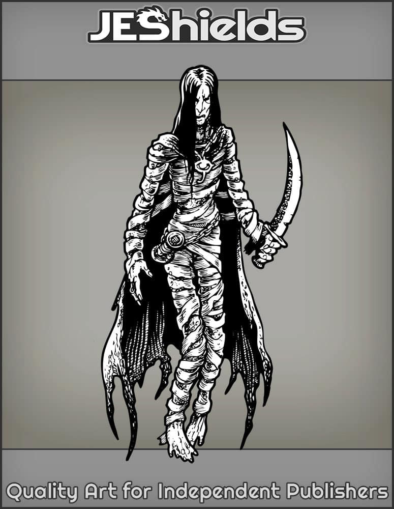 Floating Wraith with Sword and Cape by Jeshields