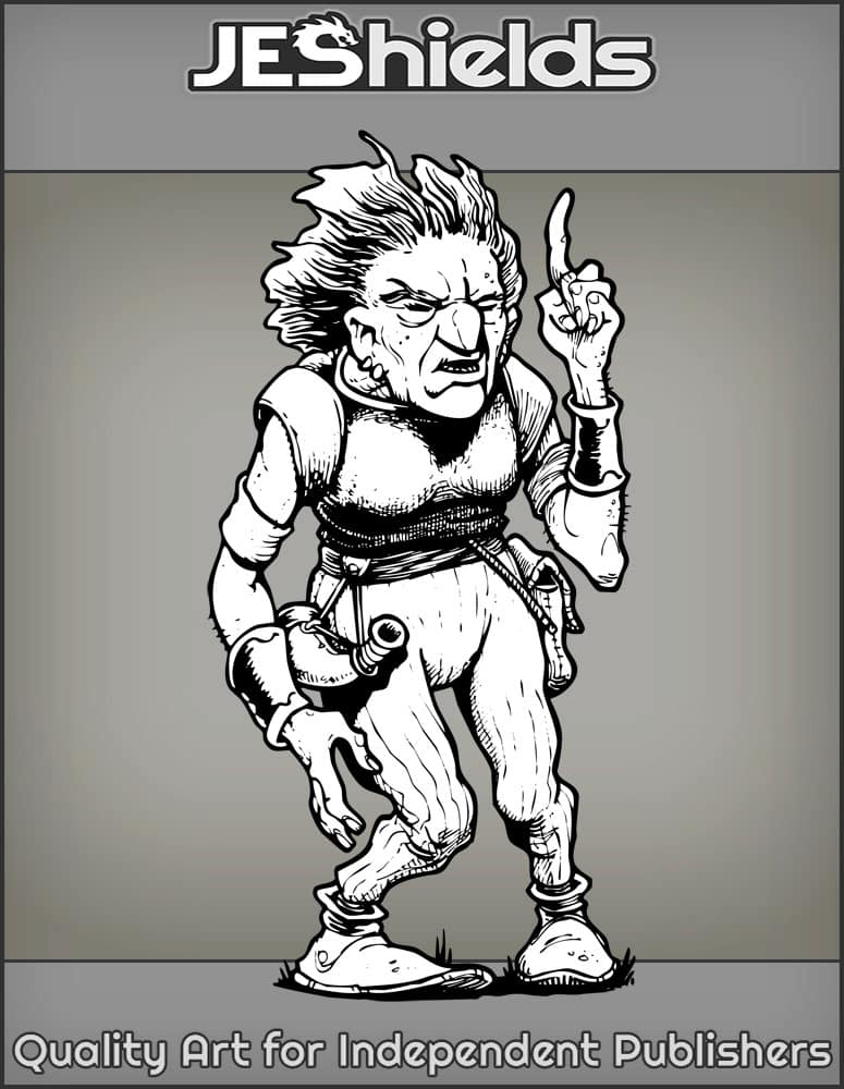 Old Hag with Canteen and Armor by Jeshields