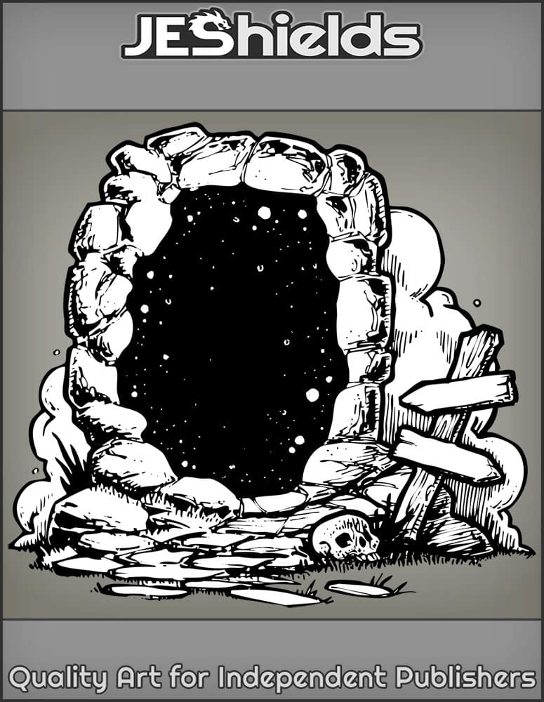 Dimensional Portal with Sign by Jeshields