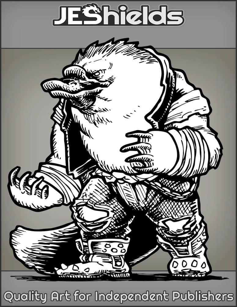 Hulking Punk Mutant Platypus by Jeshields