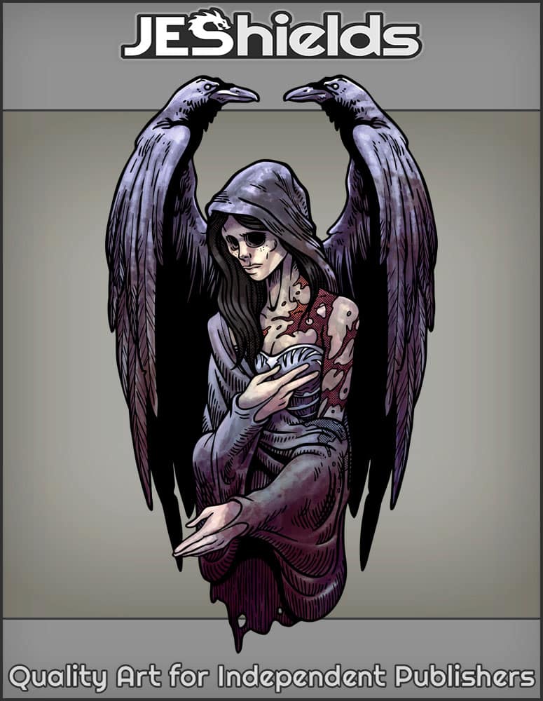 Female Raven Death Angel by Jeshields and Juan Gutierrez