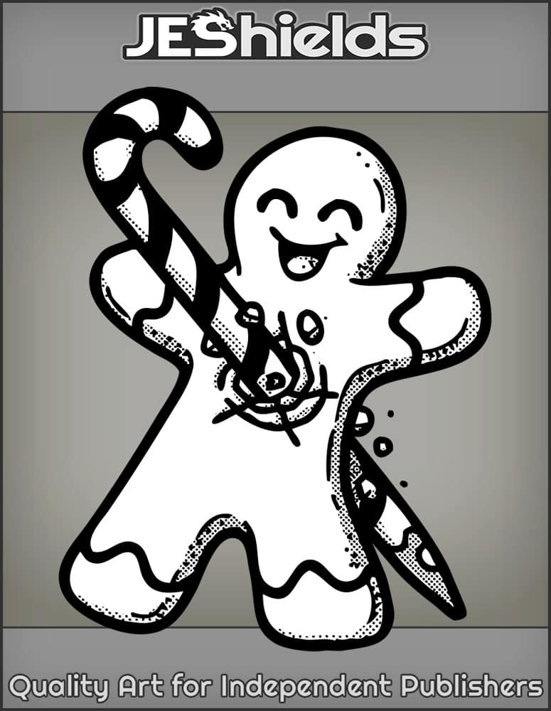 Stabbed Gingerbread Man by Jeshields