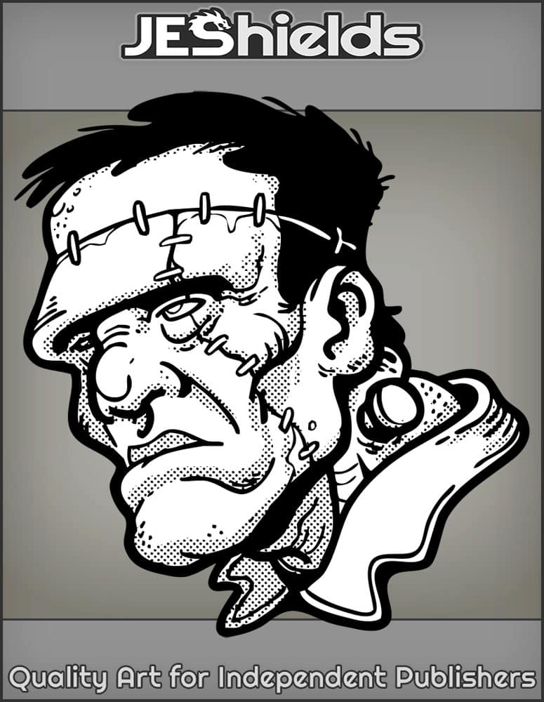 Frankenstein Monster Face by Jeshields