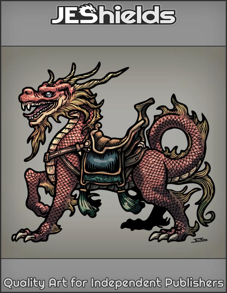 Chinese Dragon with Saddle by Jeshields and Juan Gutierrez