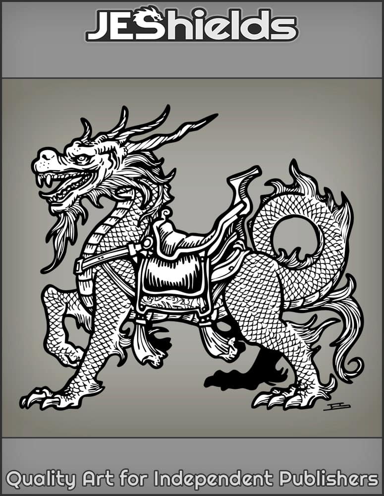Chinese Dragon with Saddle by Jeshields