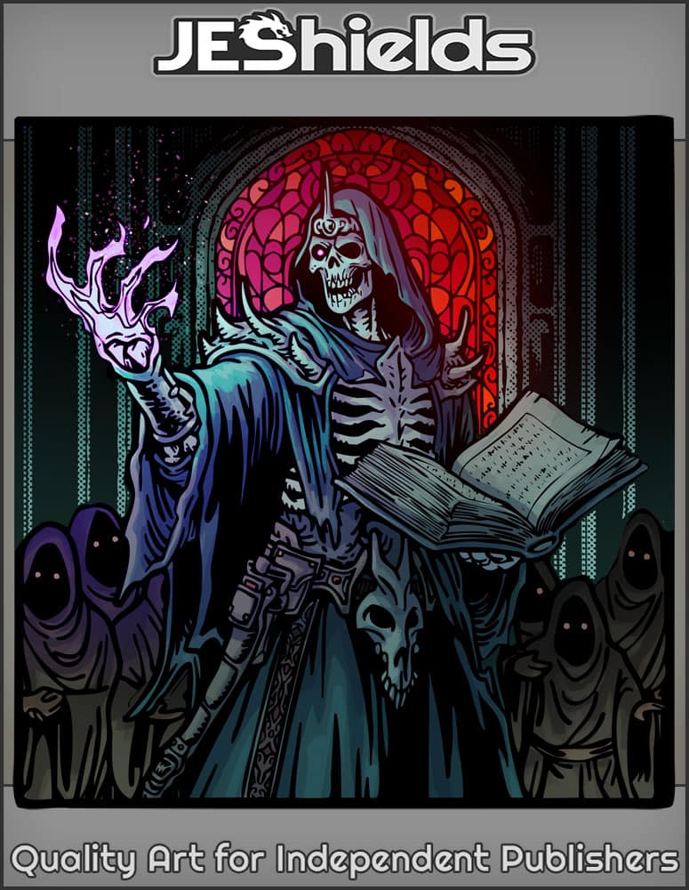 One Eyed Lich with Cultists by Jeshields and Juan Gutierrez